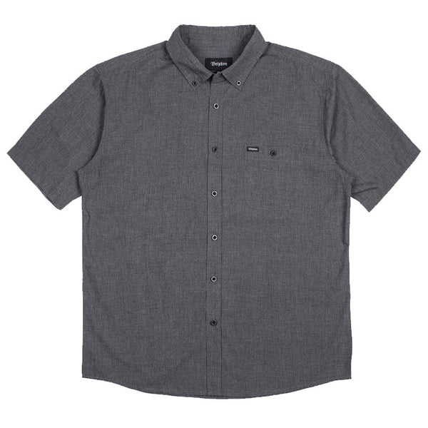 Brixton Central S/S Woven- Heather Black