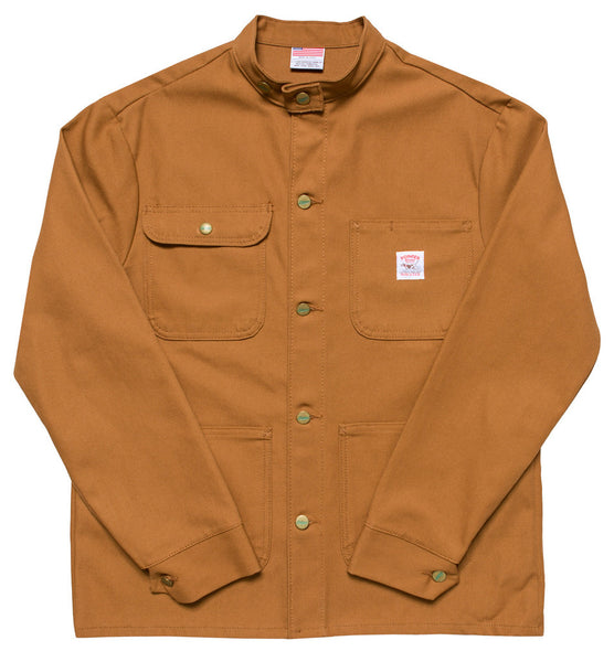 Brown Duck Banded Collar Jacket - Pointer Brand